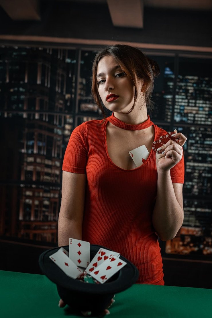 Meja Live Roulette dengan dealer profesional dan chip warna-warni di muraibet